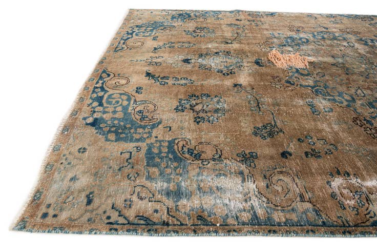 Detail image of 6' 1 x 9' 2 Hand Knotted Ultra Vintage Persian Wool Rug