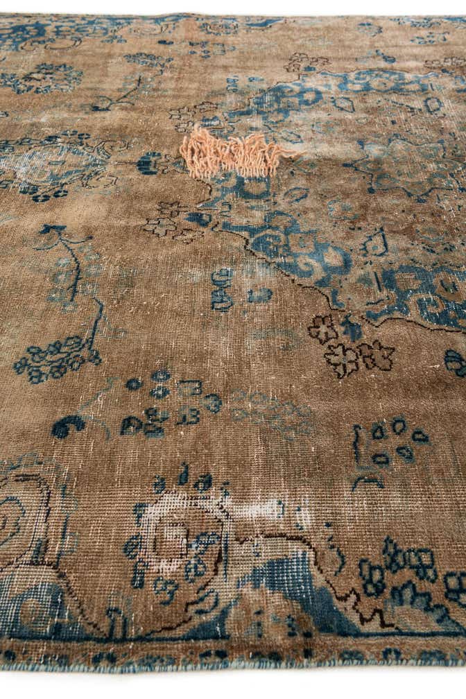 6' 1 x 9' 2 Hand Knotted Ultra Vintage Persian Wool Rug