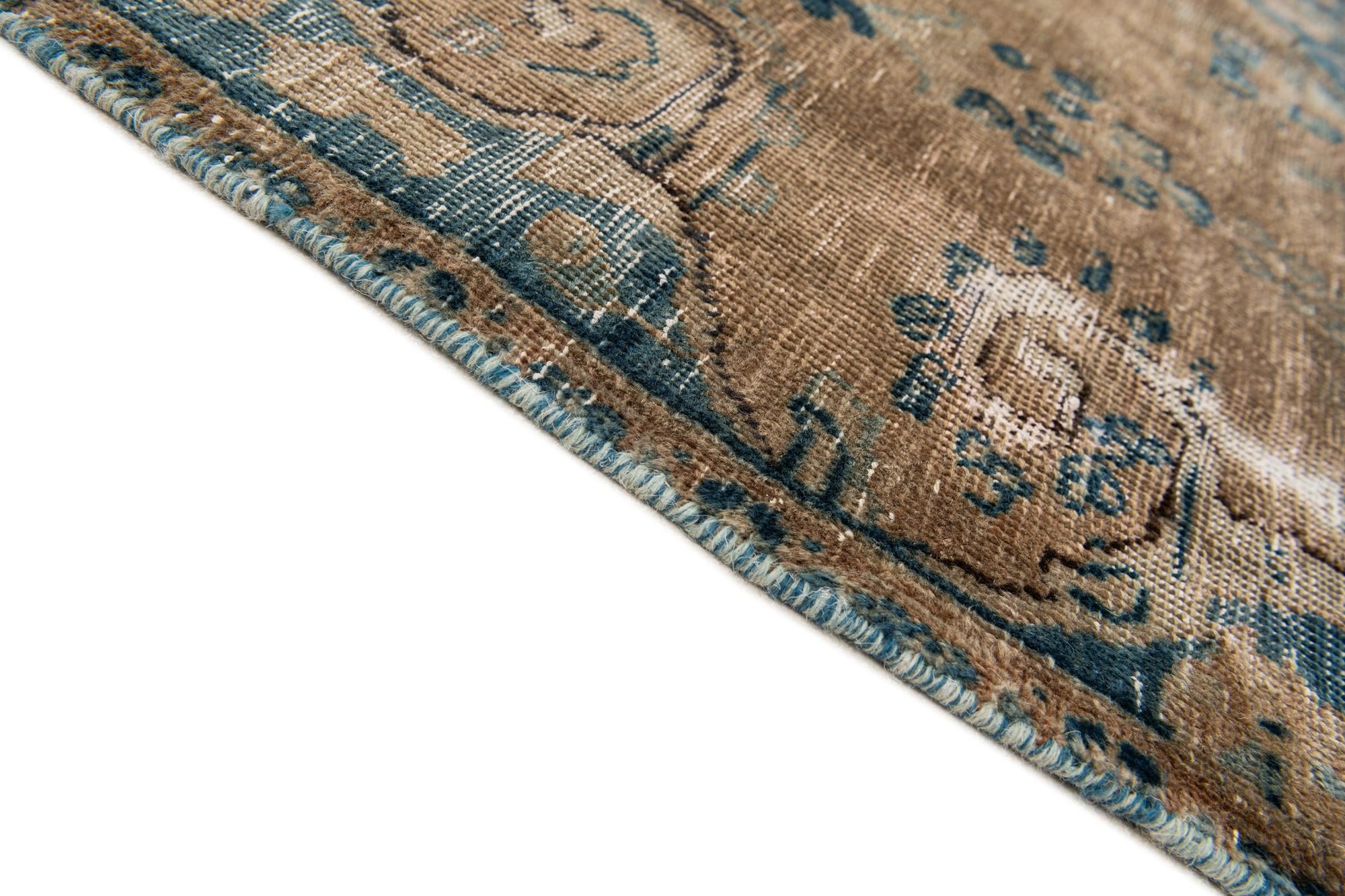 6' 1 x 9' 2 Hand Knotted Ultra Vintage Persian Wool Rug