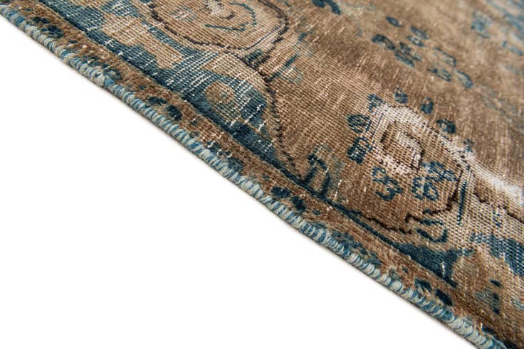 Detail image of 6' 1 x 9' 2 Hand Knotted Ultra Vintage Persian Wool Rug