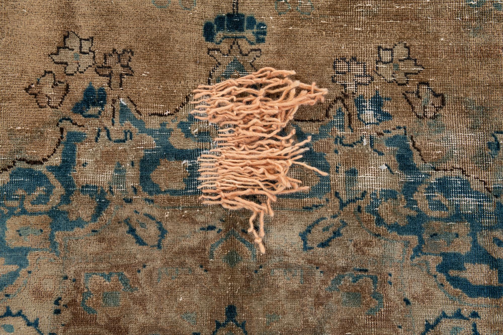 6' 1 x 9' 2 Hand Knotted Ultra Vintage Persian Wool Rug