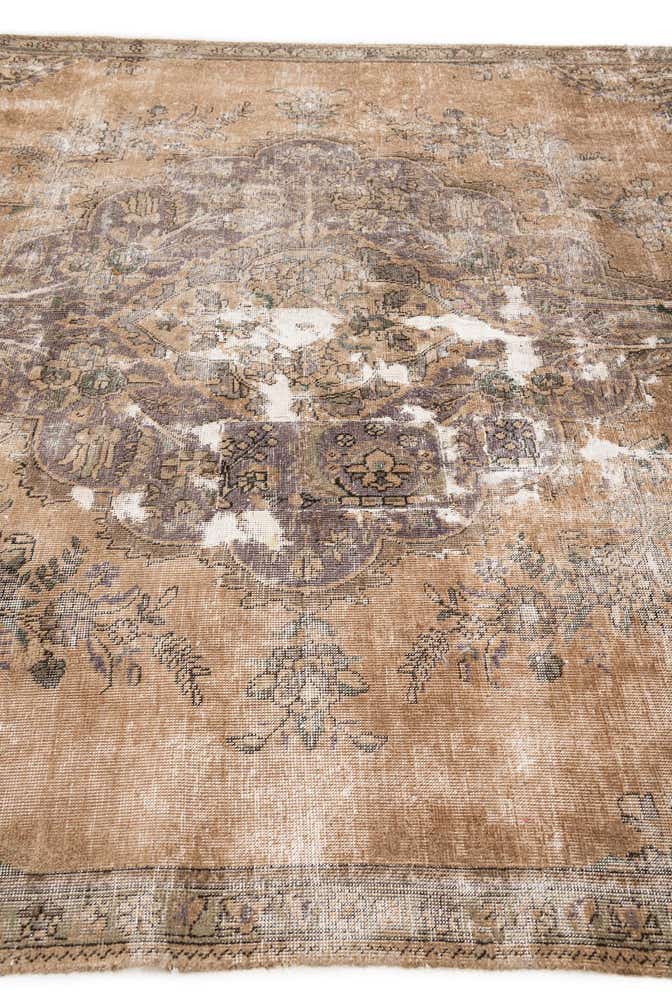 6' 7 x 10' Hand Knotted Ultra Vintage Persian Wool Rug