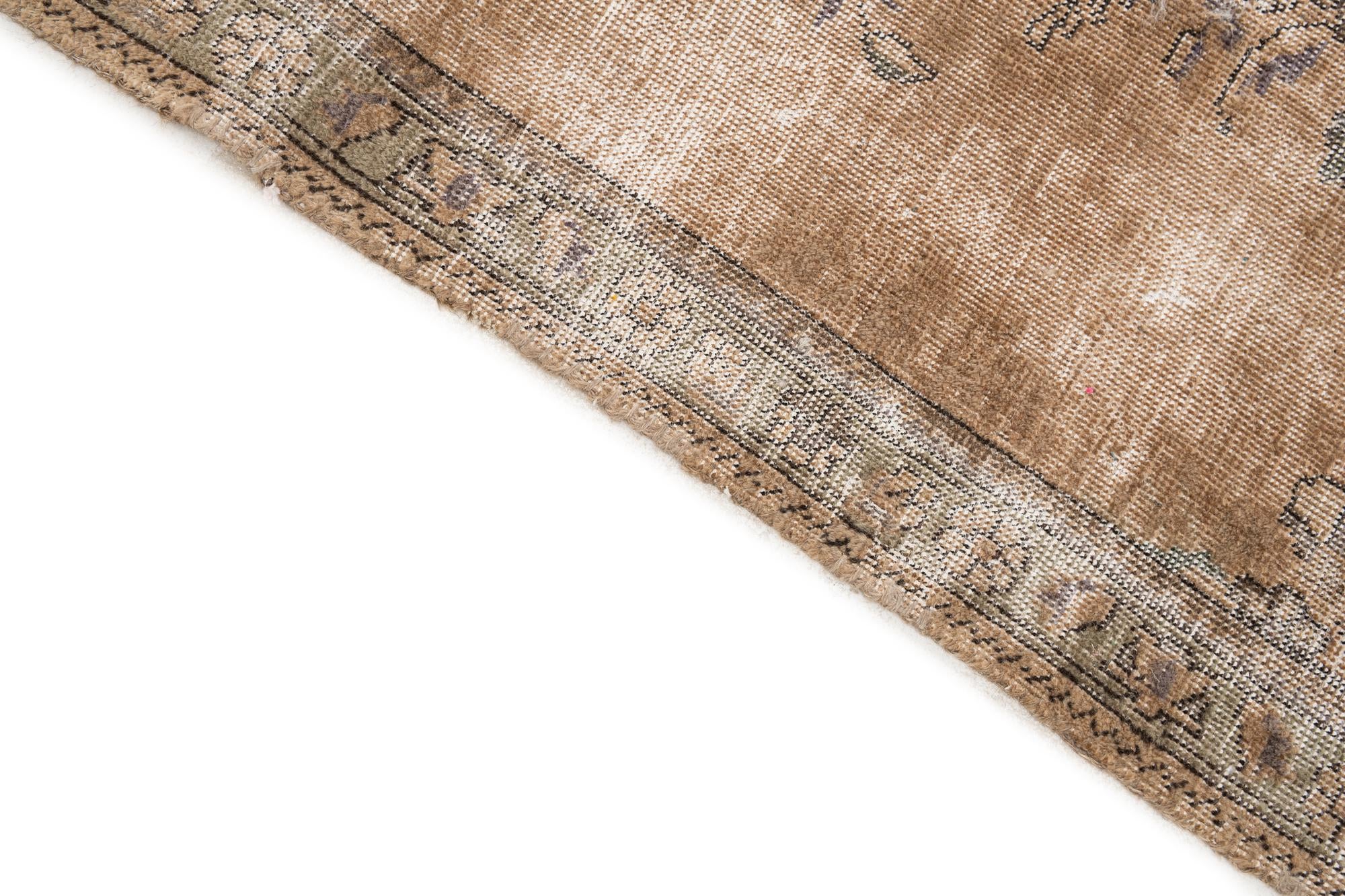 6' 7 x 10' Hand Knotted Ultra Vintage Persian Wool Rug