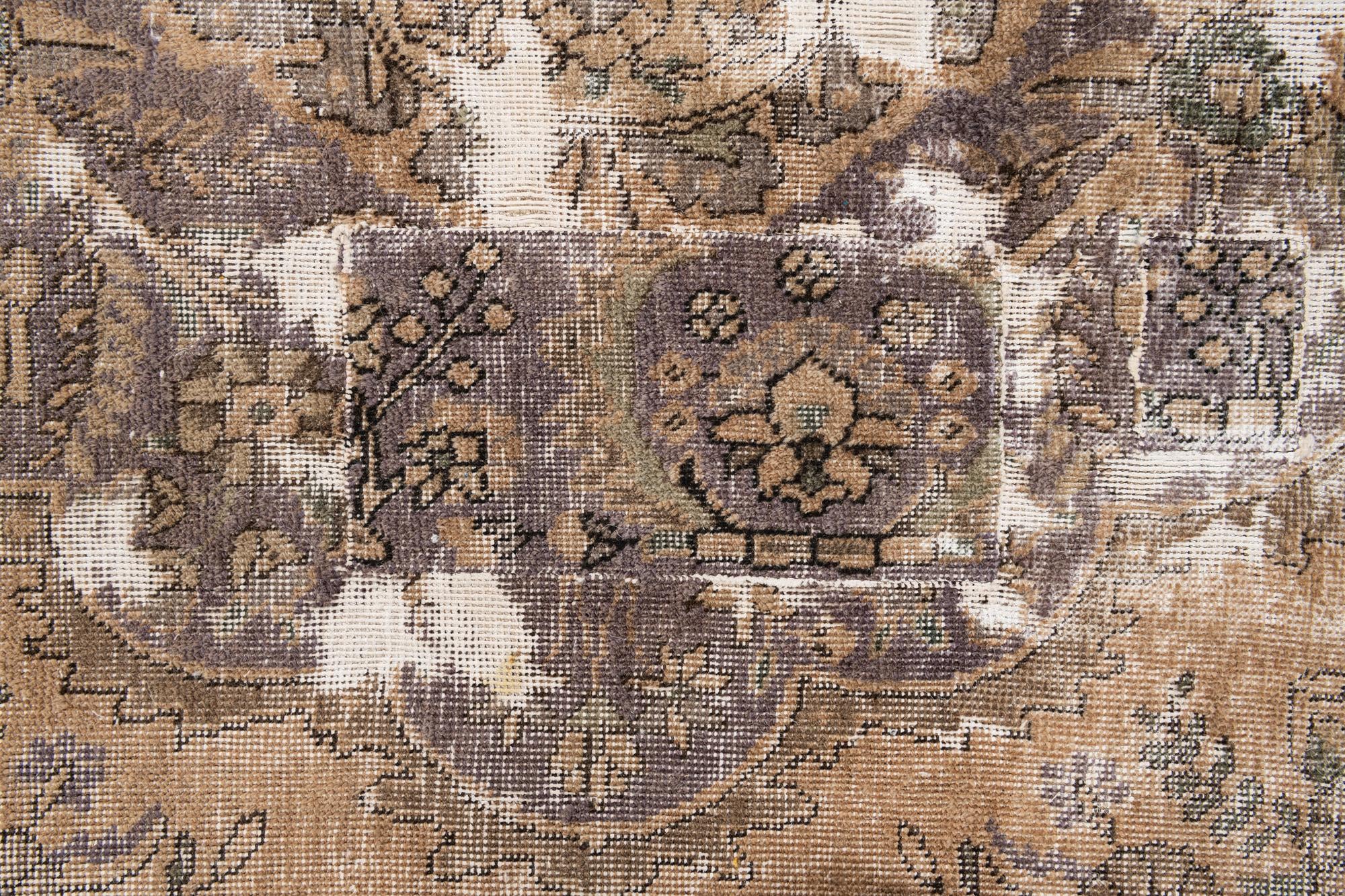 6' 7 x 10' Hand Knotted Ultra Vintage Persian Wool Rug