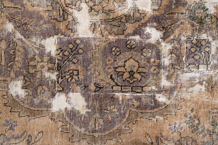 6' 7 x 10' Hand Knotted Ultra Vintage Persian Wool Rug