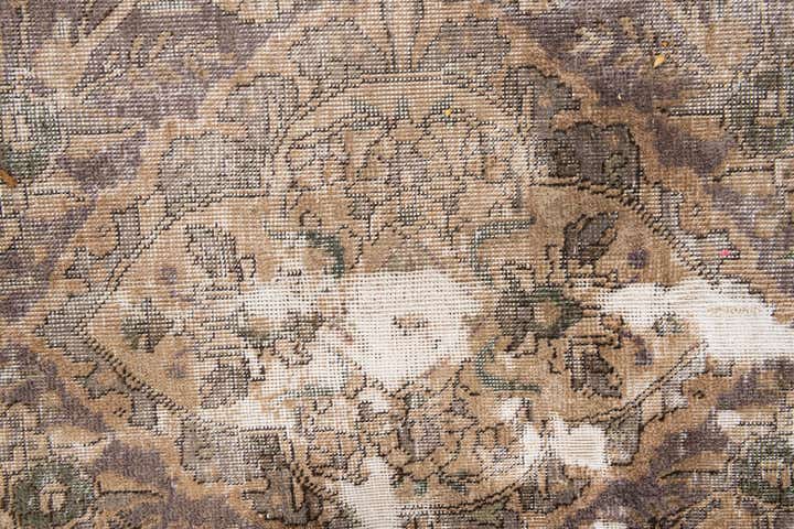 6' 7 x 10' Hand Knotted Ultra Vintage Persian Wool Rug