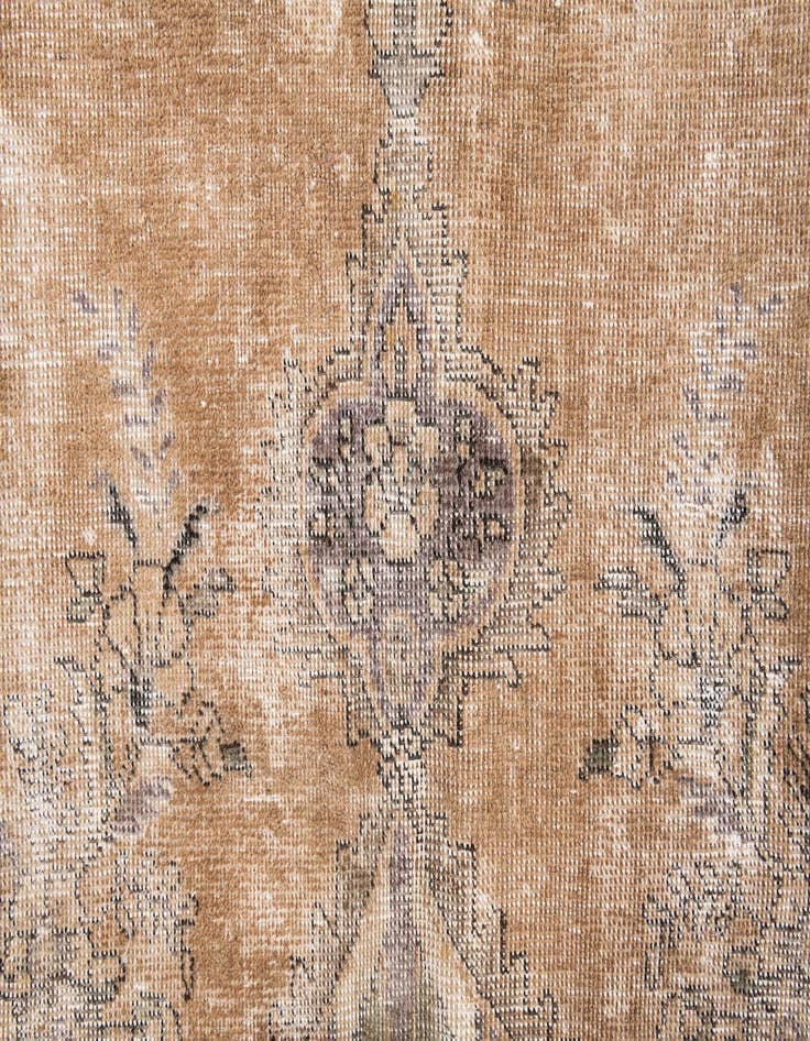 Detail image of 6' 7 x 10'  Hand Knotted Ultra Vintage Persian Wool Rug