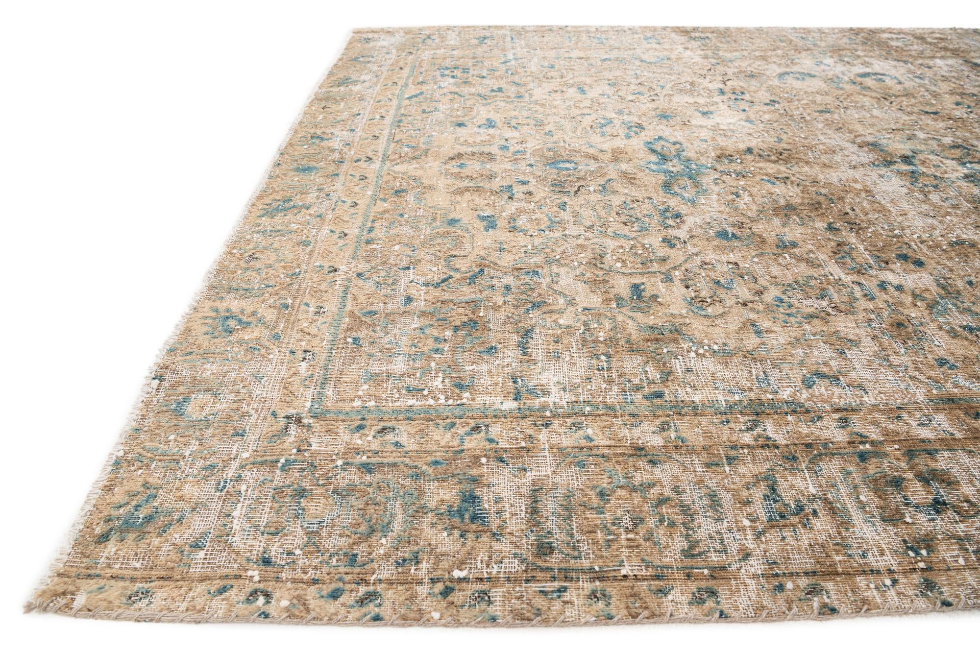 6' x 8' 7 Hand Knotted Ultra Vintage Wool Rug