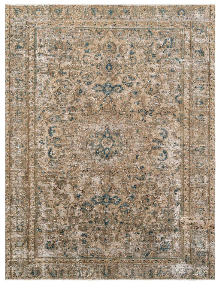 Detail image of 6' x 8' 7 Hand Knotted Ultra Vintage Wool Rug