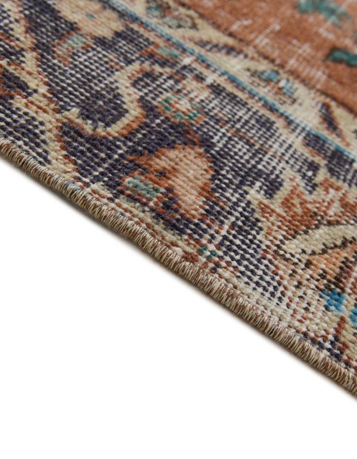 Detail image of 4' 3 x 7' 10 Hand Knotted Ultra Vintage Persian Wool Rug