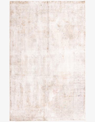 6' x 9' 6 Hand Knotted Ultra Vintage Persian Wool Rug