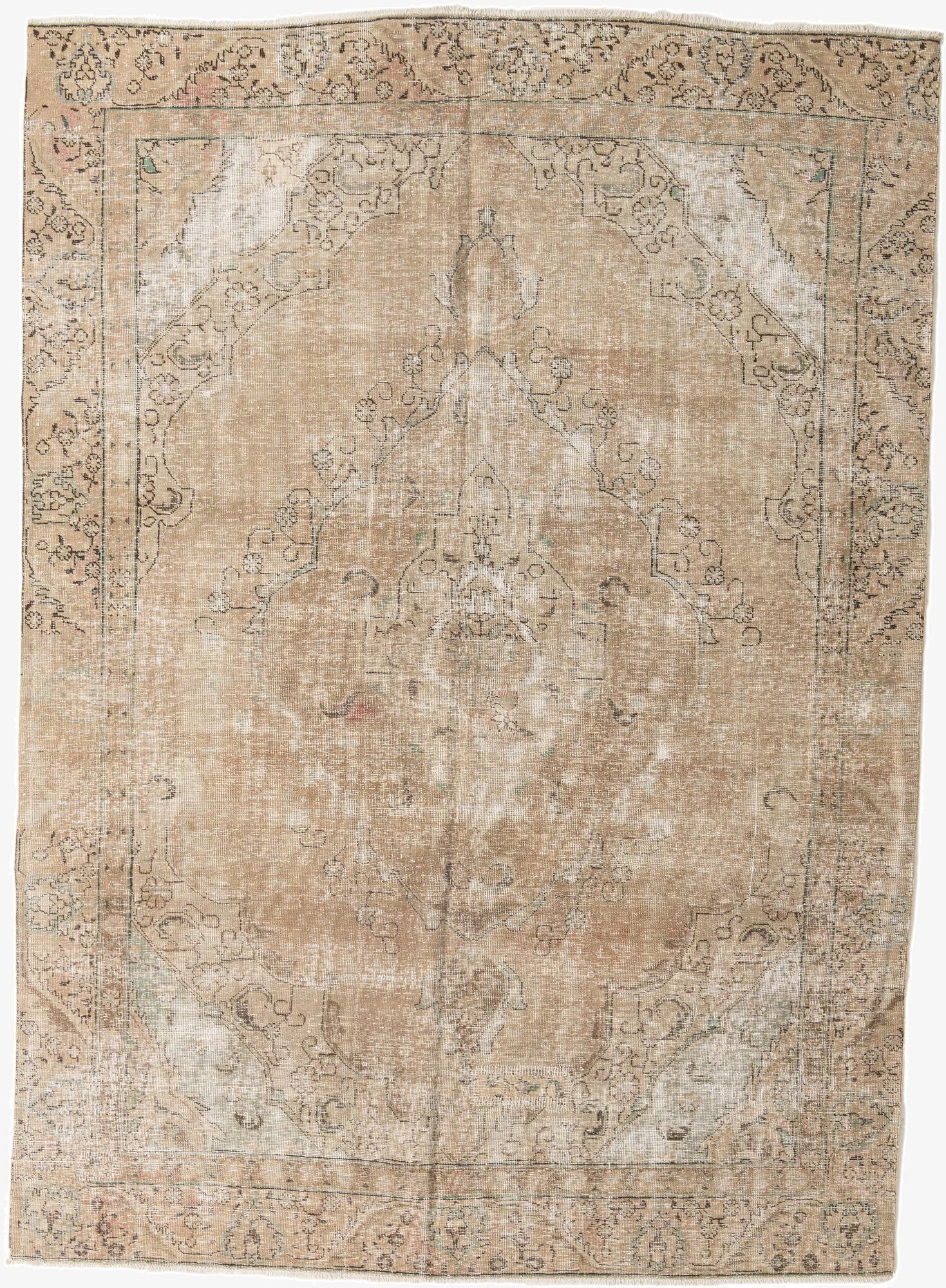 Primary image 7' 3 x 10' 2  Hand Knotted Ultra Vintage Persian Wool Rug