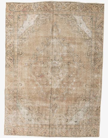 7' 3 x 10' 2 Hand Knotted Ultra Vintage Persian Wool Rug