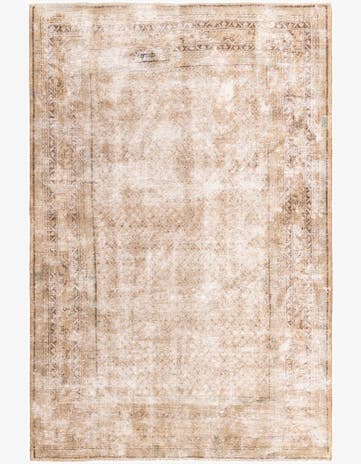 7' x 10' 7 Hand Knotted Ultra Vintage Persian Wool Rug