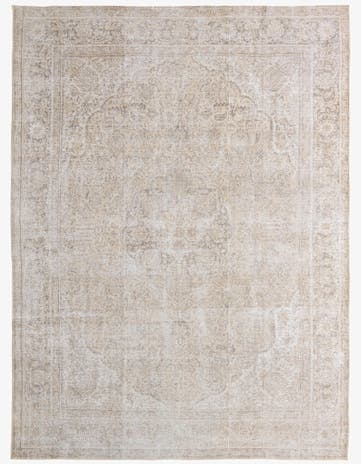 9' 6 x 12' 10 Hand Knotted Ultra Vintage Persian Wool Rug