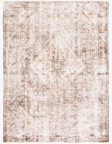 5' 3 x 6' 10 Hand Knotted Ultra Vintage Persian Wool Rug