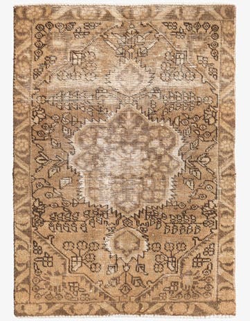 3' x 4' 2 Hand Knotted Ultra Vintage Persian Wool Rug