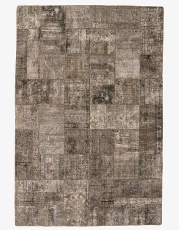 6' 9 x 10' 2 Hand Knotted Ultra Vintage Persian Wool Rug