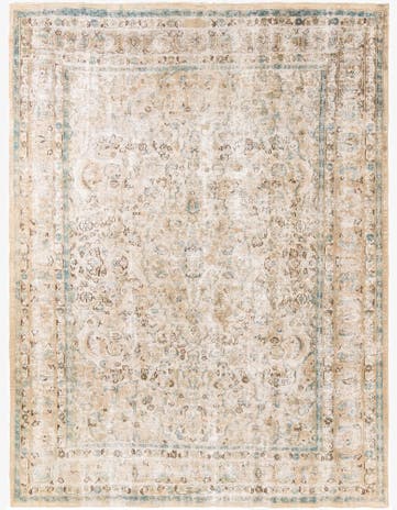 8' 2 x 10' 8 Hand Knotted Ultra Vintage Persian Wool Rug