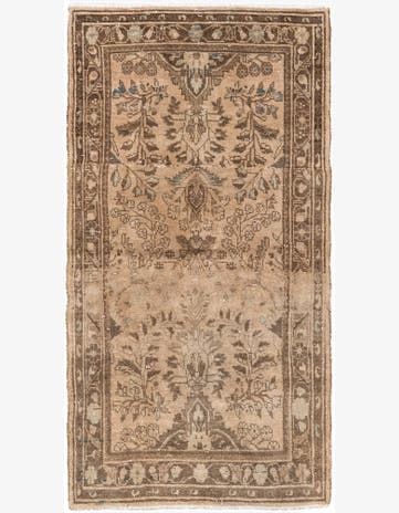 3' 6 x 6' 8 Hand Knotted Ultra Vintage Persian Wool Rug