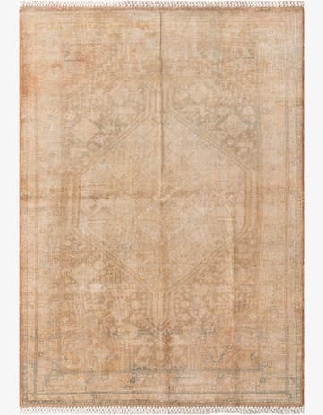 4' 3 x 6' 2 Hand Knotted Ultra Vintage Persian Wool Rug