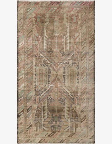 3' 6 x 6' 3 Hand Knotted Ultra Vintage Persian Wool Rug