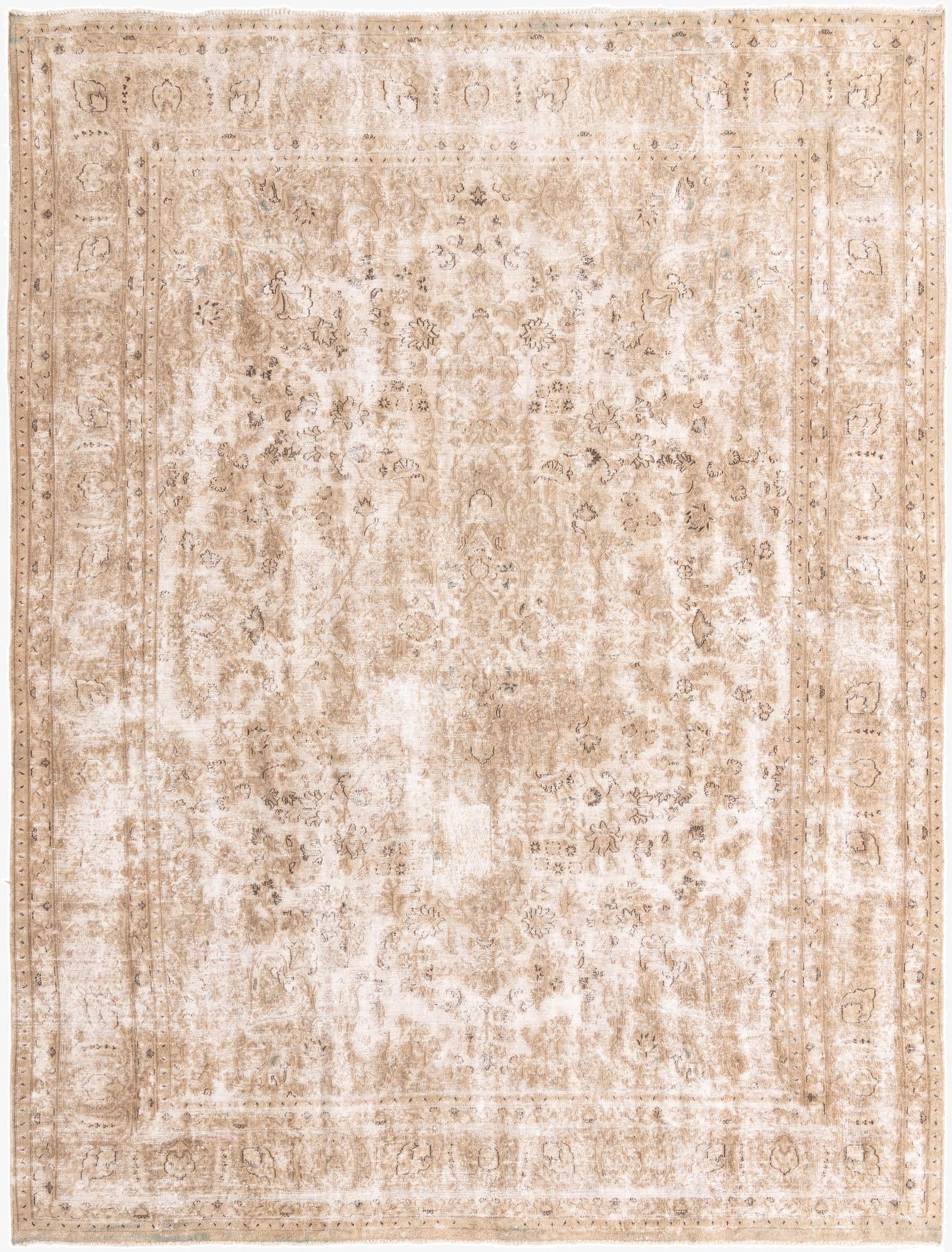 Primary image 9' 5 x 12' 7  Hand Knotted Ultra Vintage Persian Wool Rug