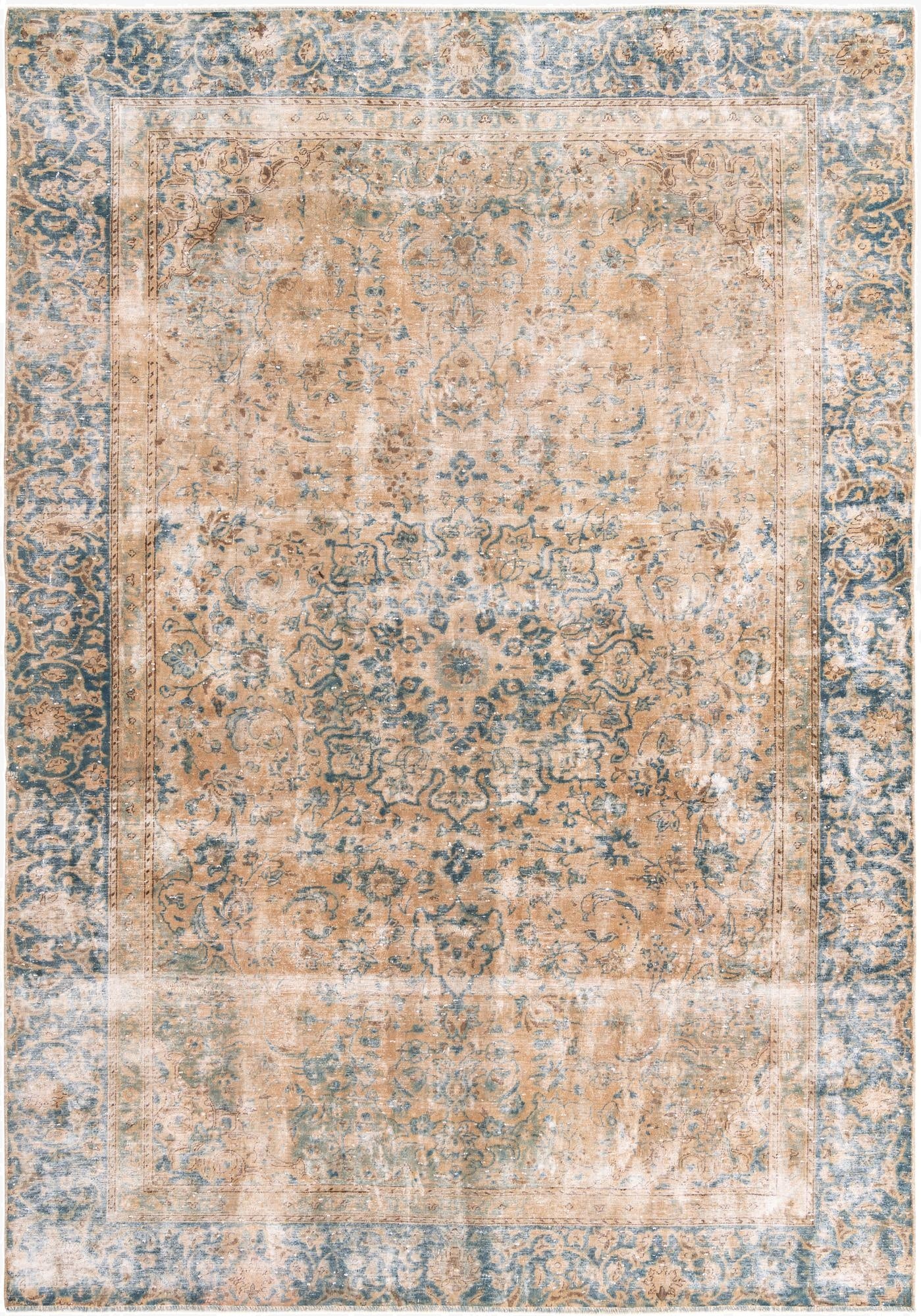 Primary image 8' x 11' 7  Hand Knotted Ultra Vintage Persian Wool Rug
