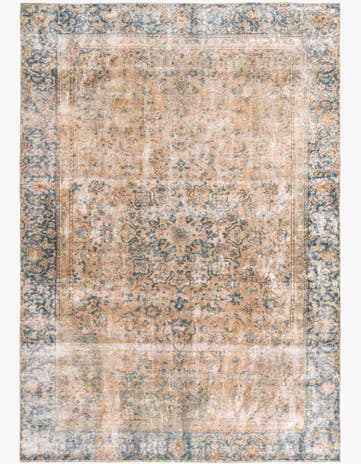 8' x 11' 7 Hand Knotted Ultra Vintage Persian Wool Rug