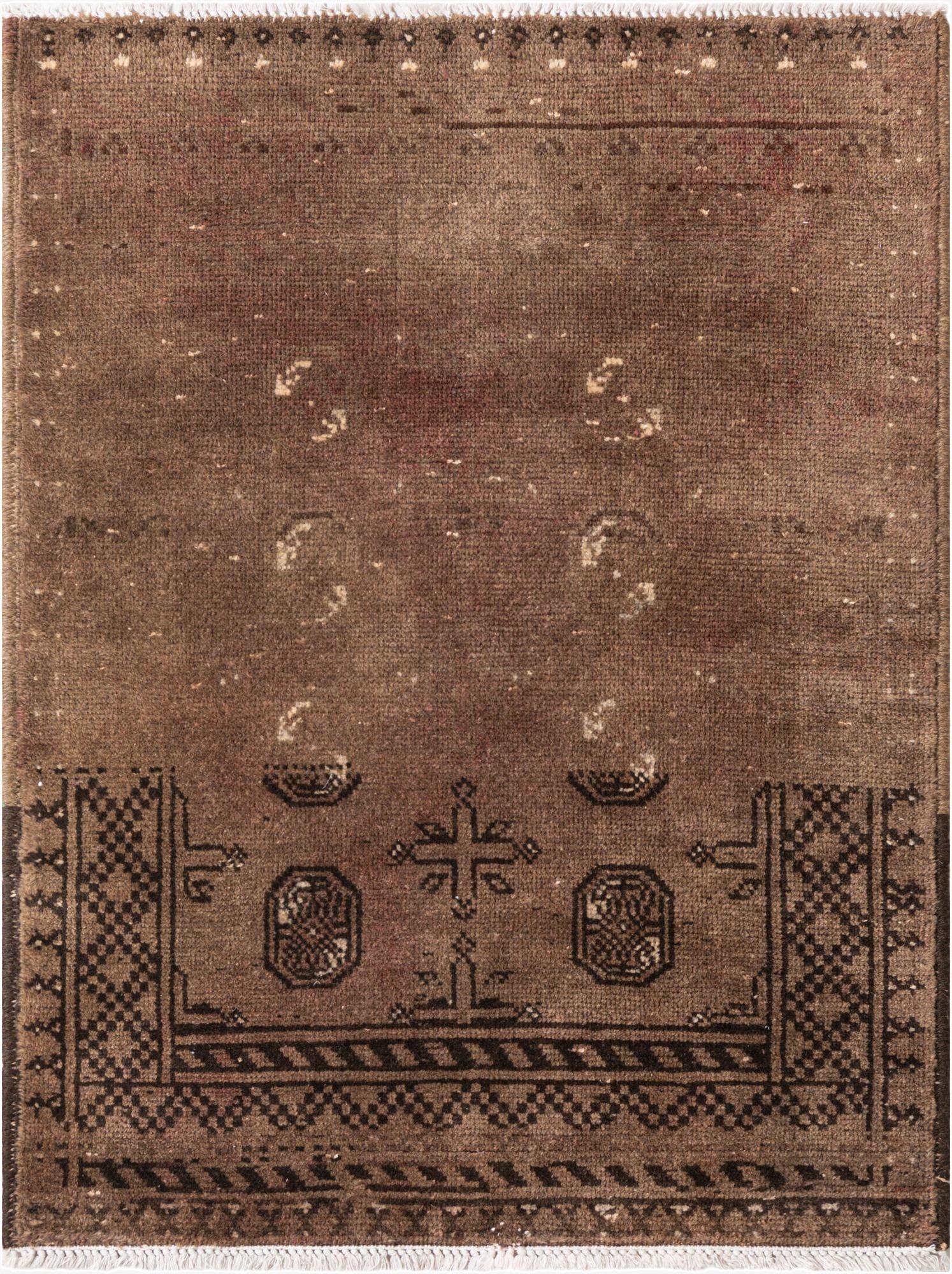 2' 8 x 3' 6  Hand Knotted Ultra Vintage Persian Wool Rug