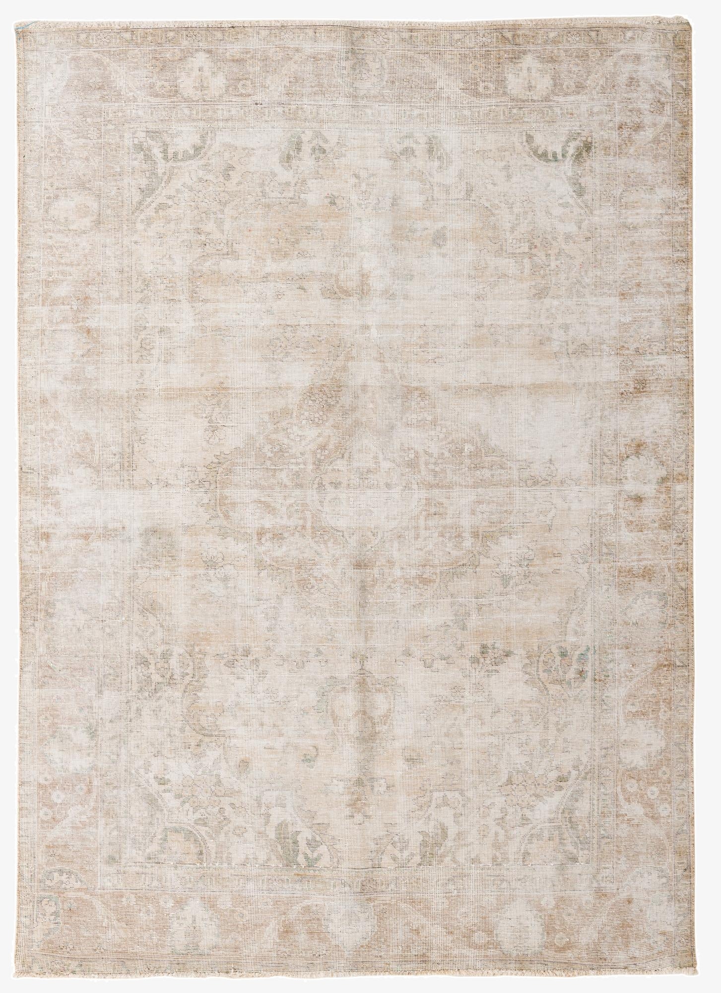 6' 5 x 9' 1  Hand Knotted Ultra Vintage Persian Wool Rug