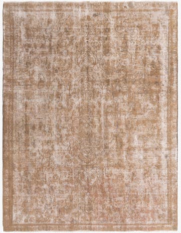 7' 3 x 9' 8 Hand Knotted Ultra Vintage Persian Wool Rug