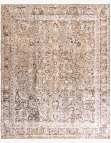 9' 4 x 11' 5 Hand Knotted Ultra Vintage Persian Wool Rug