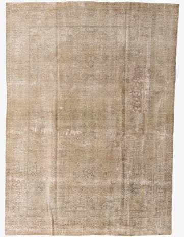 9' 3 x 13' Hand Knotted Ultra Vintage Persian Wool Rug