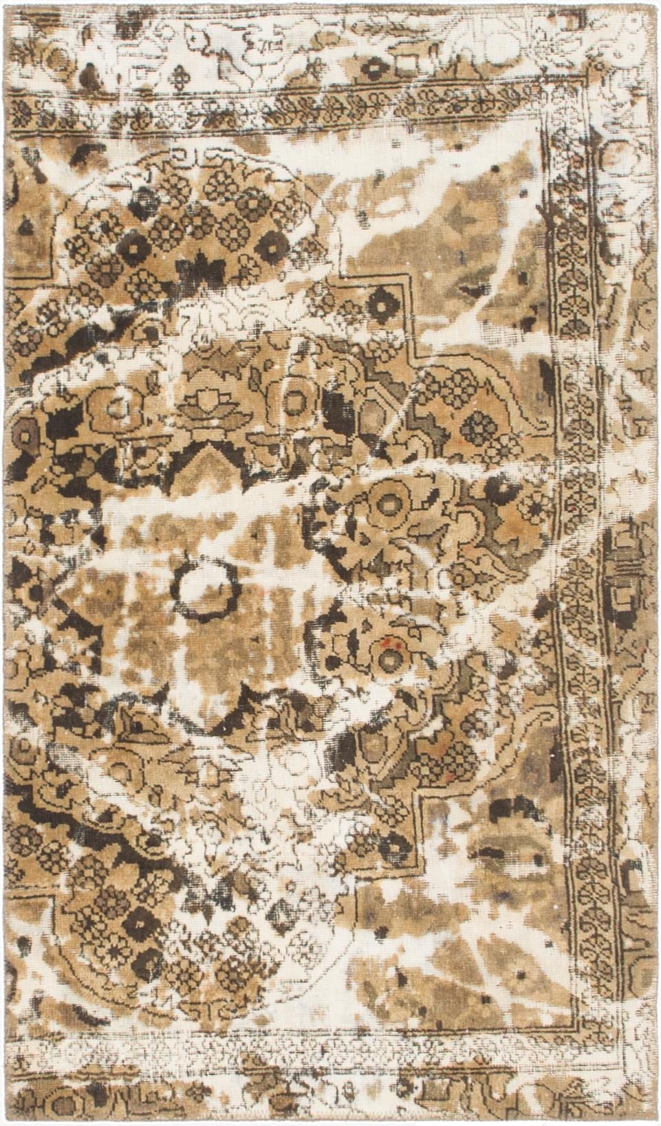 2' 8 x 4' 9  Hand Knotted Ultra Vintage Persian Wool Rug