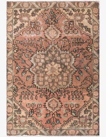 3' 1 x 4' 5 Hand Knotted Ultra Vintage Persian Wool Rug