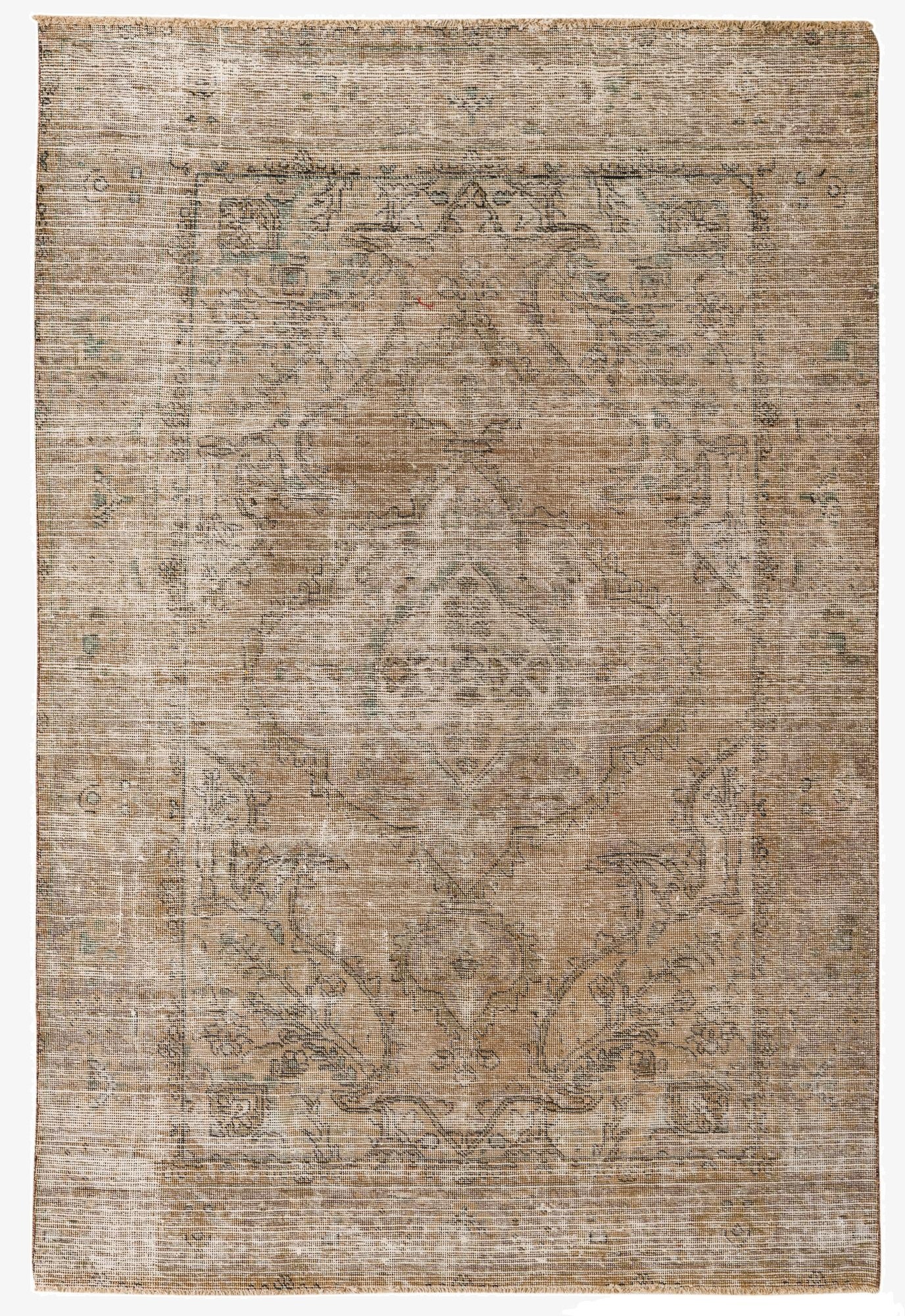 6' 2 x 9' 2  Hand Knotted Ultra Vintage Persian Wool Rug