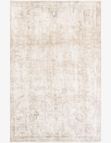 7' x 10' 10 Hand Knotted Ultra Vintage Persian Wool Rug