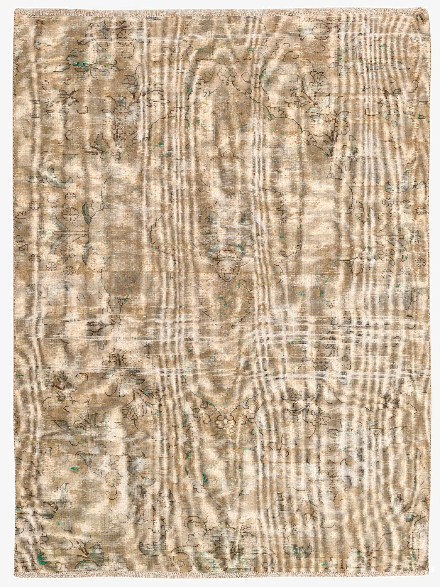 Primary image 5' x 6' 9  Hand Knotted Ultra Vintage Persian Wool Rug