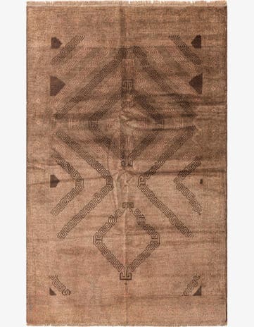 3' 9 x 6' 2 Hand Knotted Ultra Vintage Persian Wool Rug