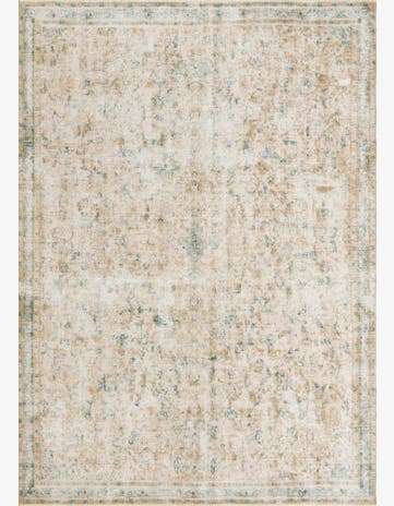 6' 10 x 9' 9 Hand Knotted Ultra Vintage Persian Wool Rug