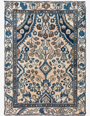 3' x 4' 3 Hand Knotted Ultra Vintage Persian Wool Rug