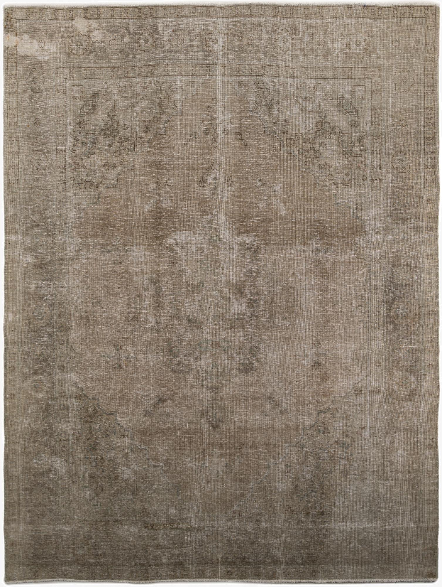 9' 7 x 12' 8  Hand Knotted Ultra Vintage Persian Wool Rug