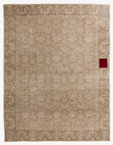 9' 4 x 12' Hand Knotted Ultra Vintage Persian Wool Rug