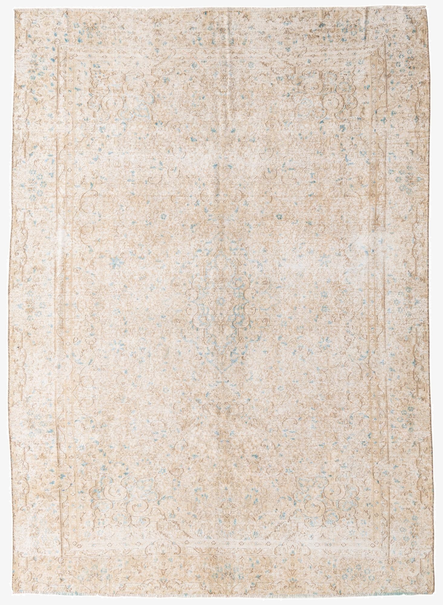 7' 8 x 10' 8  Hand Knotted Ultra Vintage Persian Wool Rug