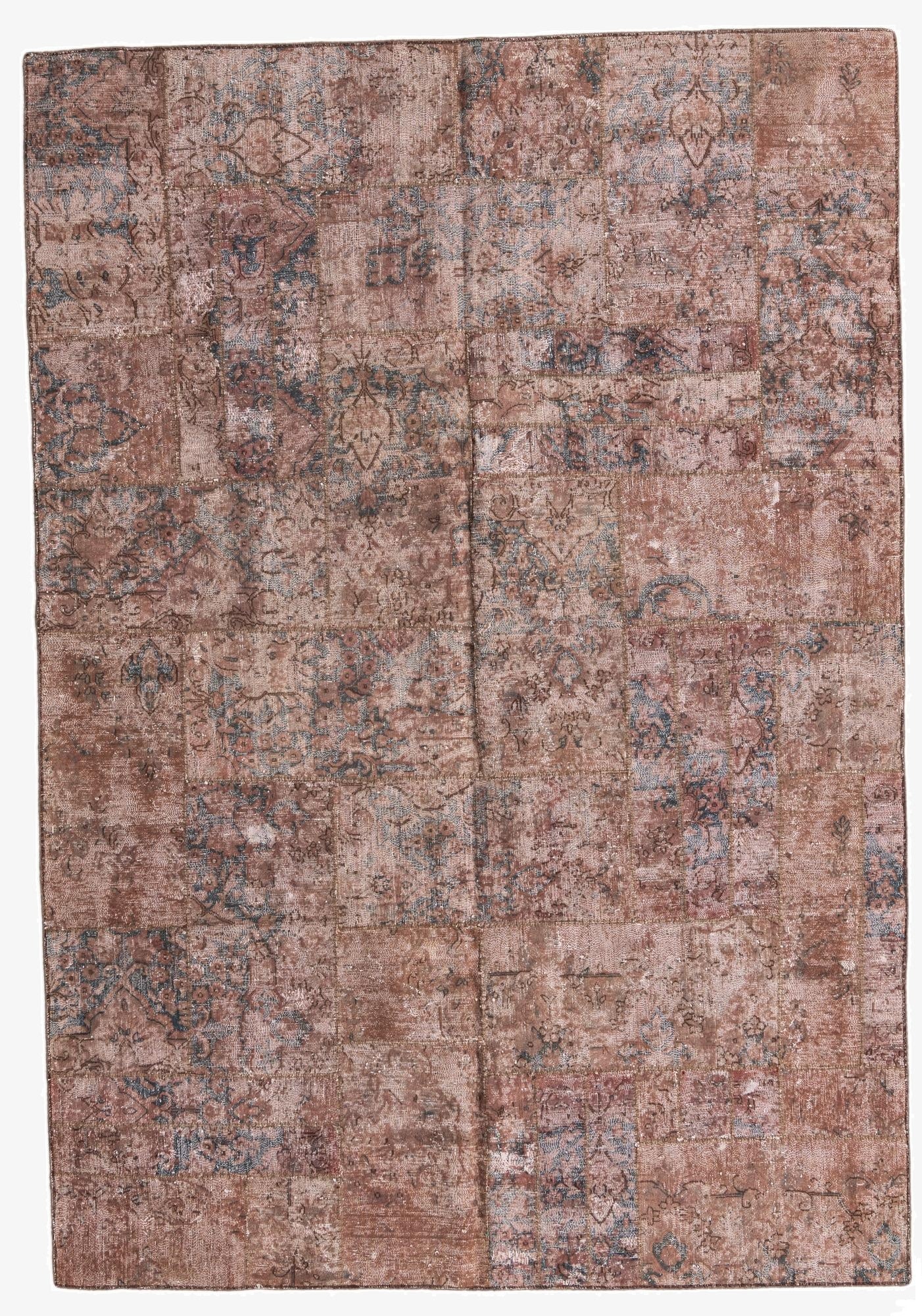 6' 9 x 9' 9  Hand Woven Ultra Vintage Wool Rug