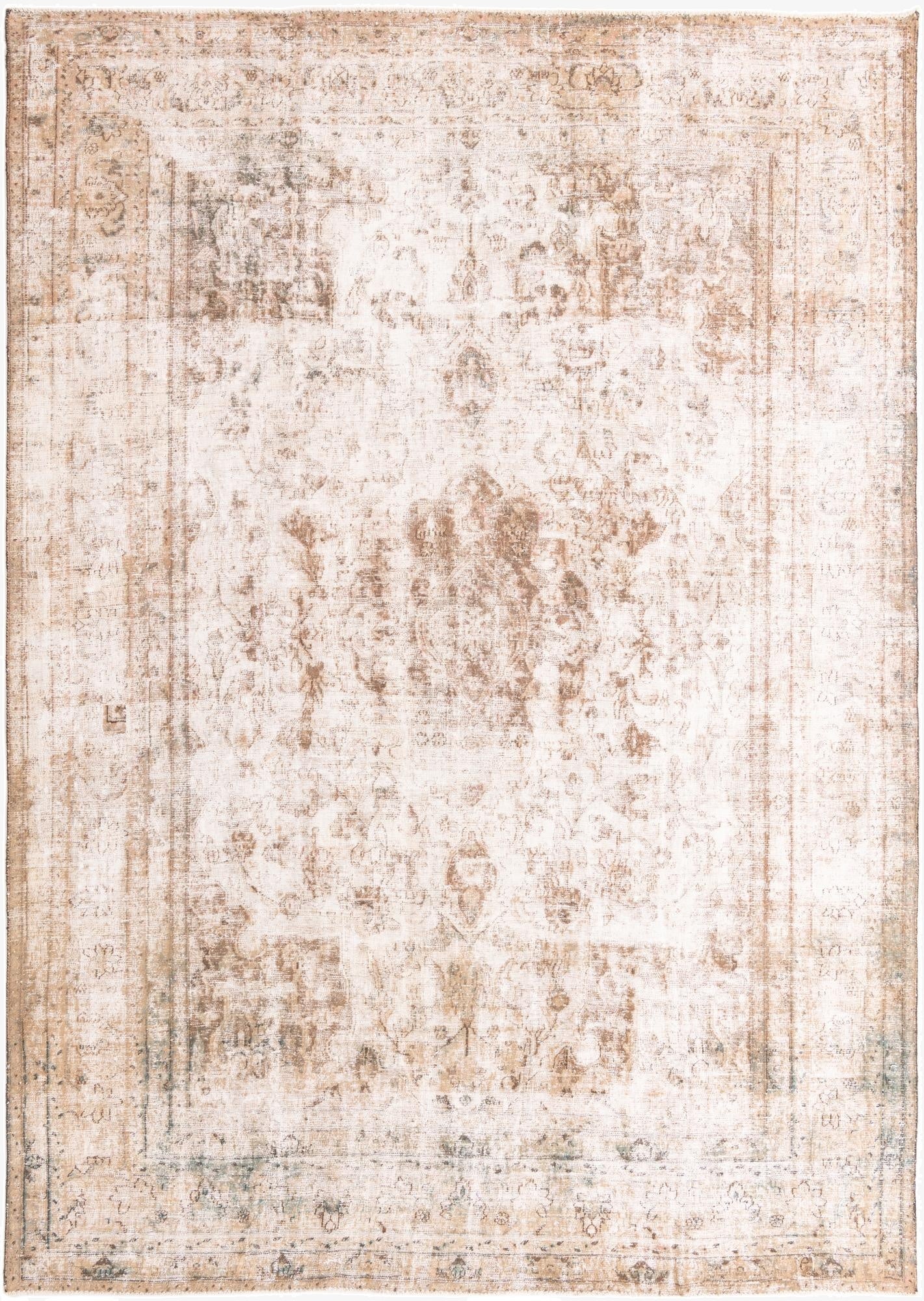 9' 9 x 13' 3  Hand Knotted Ultra Vintage Persian Wool Rug