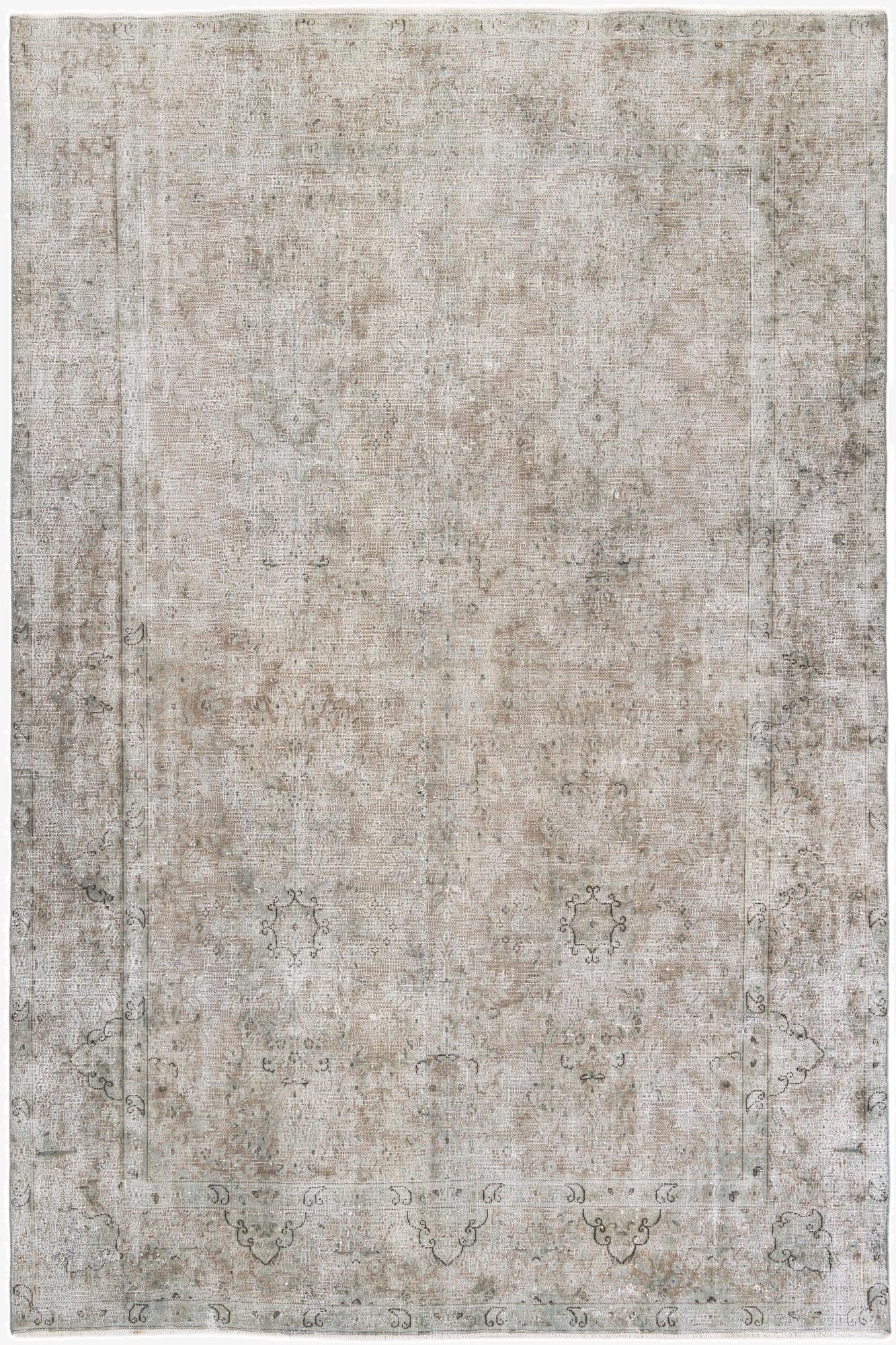 7' 7 x 11'  Hand Knotted Ultra Vintage Persian Wool Rug