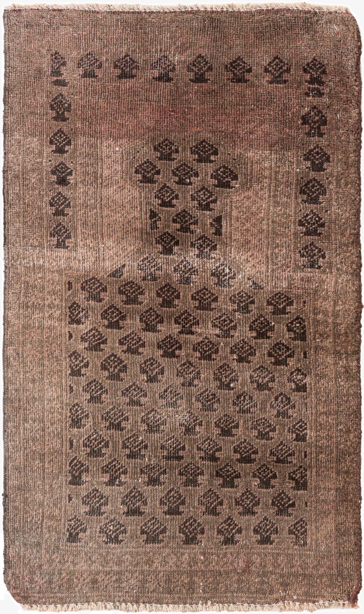 2' 5 x 4' 2  Hand Knotted Ultra Vintage Persian Wool Rug