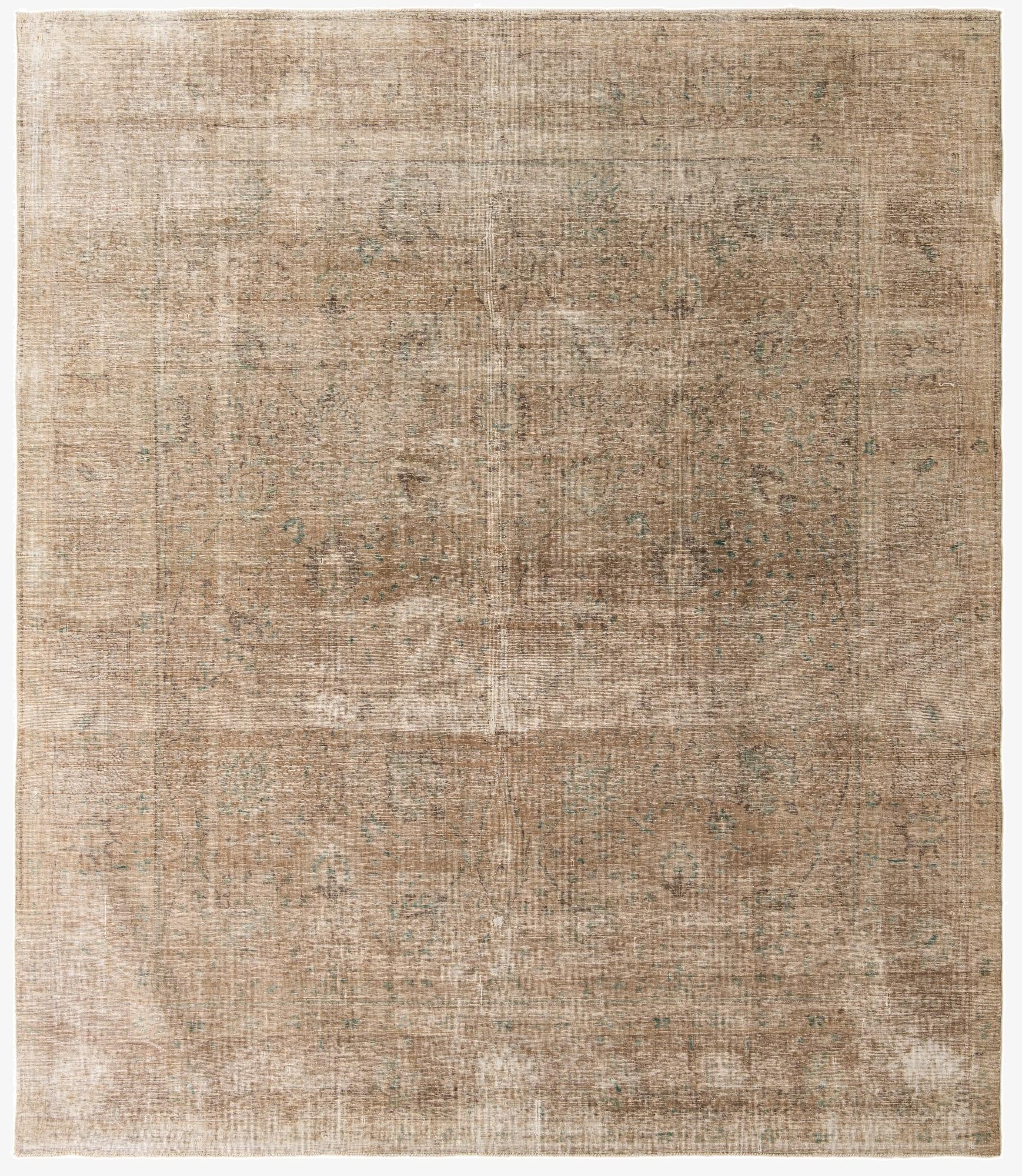 9' 9 x 11' 3  Hand Knotted Ultra Vintage Persian Wool Rug